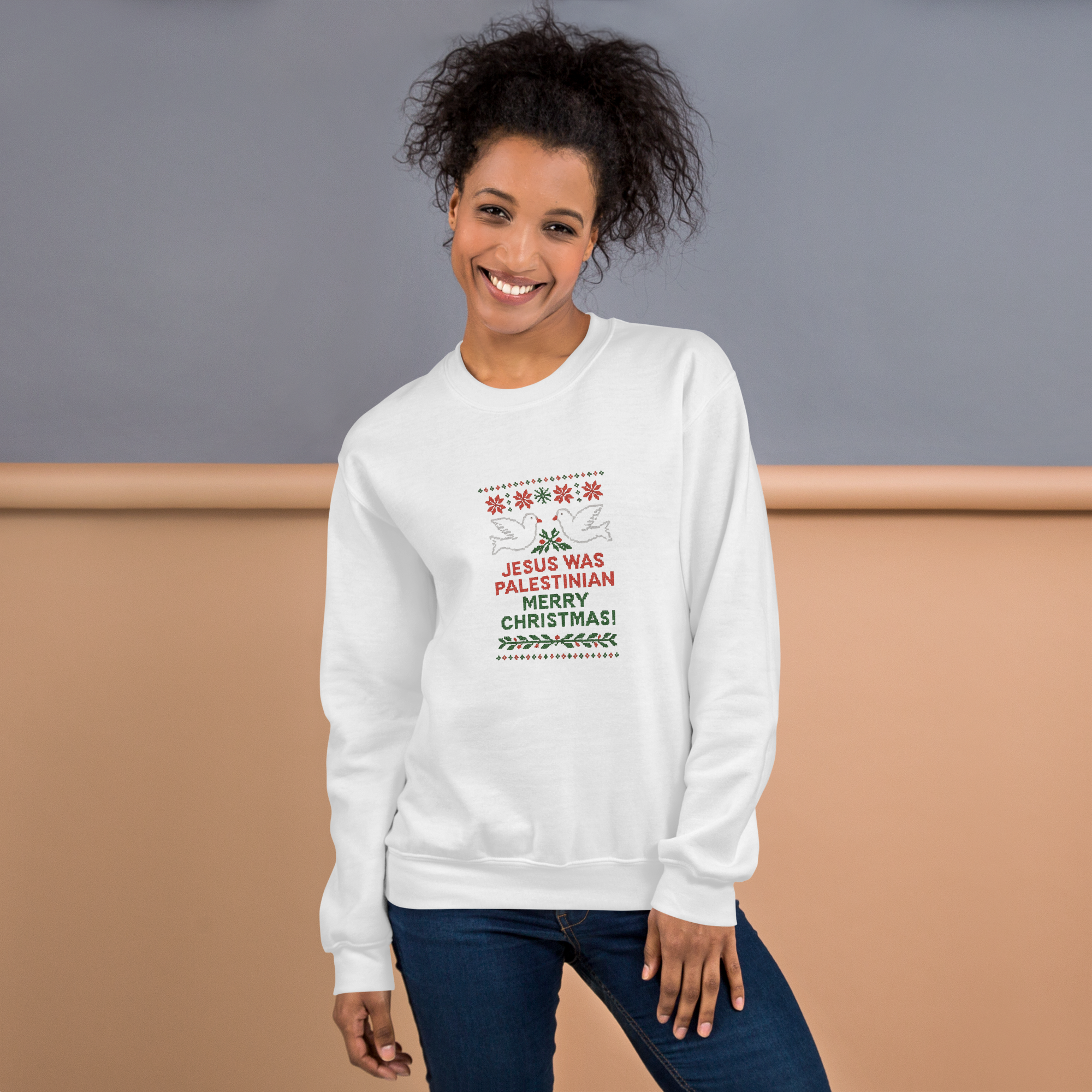 Jesus Was Palestinian Unisex Christmas Jumper